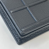 CHRISTIAN DIOR DIORAMA BLK CLFSKN LEA & GHW WALLET ON CHAIN