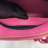 BALENCIAGA VILLE SM TOP HANDLE PINK COATED CANVAS TOTE