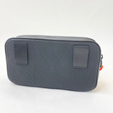 LOUIS VUITTON VOLGA POCHETTE/ BELTBAG IN BLK TAURILLON LEA