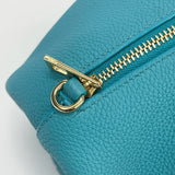 LOEWE ELEPHANT CROSSBODY IN TURQUOISE CALFSKIN LEATHER & GHW