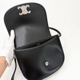 CELINE MEDIUM BESACE TRIOMPHE IN BLK SUPPLE CALFSKIN LEA & SHW - BLuxe Boutique
