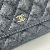 CHANEL CLASSIC WOC IN BLK CAVIAR LEA & GHW