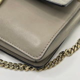 CHLOE FAYE MOTT GREY LEATHER CROSSBODY BAG