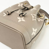 LOUIS VUITTON NANO NOE CROSSBODY IN CRM EMPREINTE LEA