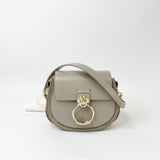 CHLOE TESS MOTT GREY LEA & GHW SHOULDER BAG