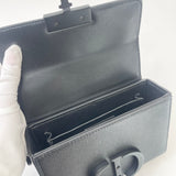 DIOR MONTAIGNE 30 BLK ULTRA MATTE BOX BAG/ CROSSBODY