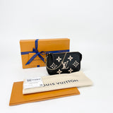 LOUIS VUITTON MINI POCHETTE ACCESSORIES IN BI-COLOR EMPREINTE LEA