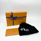 LOUIS VUITTON BLK WOOL HEADLINE BEANIE