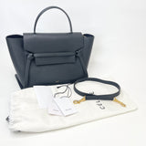 CELINE MINI BELT BAG IN BLK PEBBLED LEA