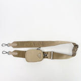 PRADA RE EDITION 2005 CROSSBODY IN DESSERT BEIGE NYLON & SHW