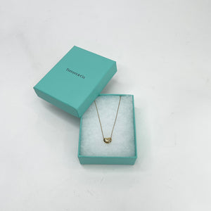 TIFFANY & CO PALOMA PICSSSO 18K GOLD BEAN PENDANT NECKLACE