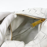 BOTTEGA VENETA MINI JODIE IN WHT INTRECCIATO LEA