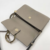 CHLOE FAYE MOTT GREY LEATHER CROSSBODY BAG