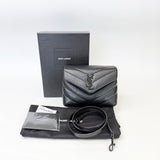SAINT LAURENT TOY LOULOU IN BLK LEATHER & BHW - BLuxe Boutique