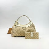 GUCCI ABBEY D RING TOTE + WALLET + HEART KEYCHAIN