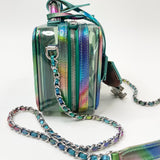 CHANEL FILIGREE VANITY IN IRIDESCENT RAINBOW PAT LEA & PVC