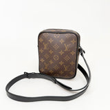LOUIS VUITTON CHRISTOPHER WEARABLE WALLET IN MACASSAR MONO & MATTE BHW