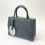 FENDI 2 JOURS PETITE BLK LEA 2 WAY BAG 