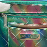 CHANEL FILIGREE VANITY IN IRIDESCENT RAINBOW PAT LEA & PVC