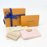 LOUIS VUITTON KEY POUCH IN MONOGRAM PINK DENIM & GHW