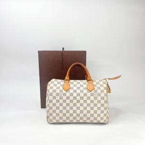LOUIS VUITTON SPEEDY 30 DAMIER AZUR + INSERT ORGANIZER