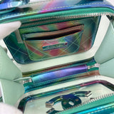 CHANEL FILIGREE VANITY IN IRIDESCENT RAINBOW PAT LEA & PVC