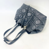CHRISTIAN DIOR TOUJOURS BAG IN BLK MACROCANNAGE CALFSKIN LEA & LIGHT GHW + ZIP POUCH