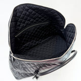 SAINT LAURENT ES GIANT TRAVEL IN BLK QUILTED LEA & SHW - BLuxe Boutique