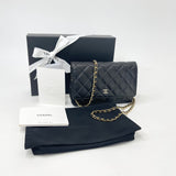 CHANEL CLASSIC WOC IN BLK CAVIAR LEA & GHW