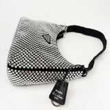 PRADA MINI RE EDITION 2000 IN CRYSTAL & BLK SATIN - BLuxe Boutique