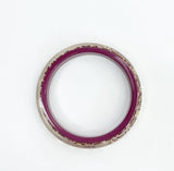 LOUIS VUITTON INCLUSION NARROW PURPLE & GOLD BANGLE