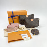 LOUIS VUITTON MULTI POCHETTE ACCESSORIES PINK STRAP