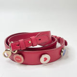 CHRISTIAN DIOR MY ABCDIOR LADY DIOR SMALL IN RED LMSKN LEA & LIGHT GHW W STRAP