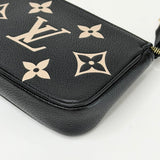LOUIS VUITTON MINI POCHETTE ACCESSORIES IN BI-COLOR EMPREINTE LEA