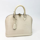 LOUIS VUITTON ALMA PM IN CREAM EPI LEATHER & SHW W STRAP - BLuxe Boutique