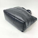 SAINT LAURENT YSL BLK LAMBSKIN LEA PUFFER XL TOTE/ AIRPORT BAG 