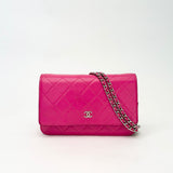CHANEL CLASSIC WOC IN HOT PINK LAMBSKIN LEA & GHW - BLuxe Boutique