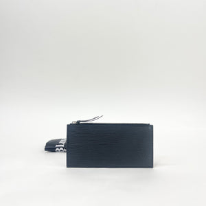 LOUIS VUITTON BLK EPI LEA ZIP INSERT POUCH