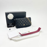 CHANEL CLASSIC WOC IN BLK LMBSKIN & GHW