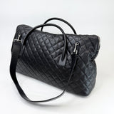 SAINT LAURENT ES GIANT TRAVEL IN BLK QUILTED LEA & SHW - BLuxe Boutique