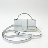 JACQUEMUS THE BAMBINO LT GRY LEA MINI CROSSBODY