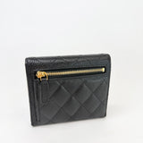 CHANEL CLASSIC FLAP WALLET IN BLK CAVIAR LEA & GHW - BLuxe Boutique