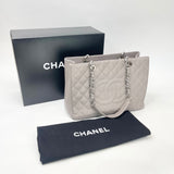 CHANEL GST IN GREY CAVIAR LEA W SHW