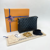 LOUIS VUITTON COUSSIN MM TWO WAY / CROSSBODY IN BLK LMBSKN & GHW