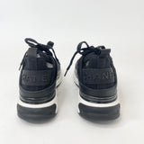 CHANEL BLK VELVET & NYLON SNEAKERS sz 38.5