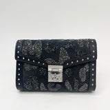 MCM MILLIE BLK SPARKLE CHAIN CROSSBODY