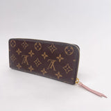 LOUIS VUITTON ROSE BALLERINE & MONOGRAM CLEMENCE WALLET