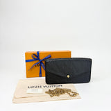 LOUIS VUITTON FELICIE POCHETTE CROSSBODY IN BLK EMPREINTE LEA