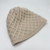 CHANEL BEIGE KNITED CASHMERE BEANIE