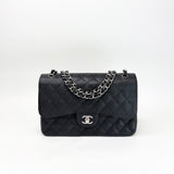 CHANEL LARGE CLASSIC DOUBLE FLAP IN BLK CAVIAR LEA & SHW - BLuxe Boutique